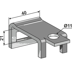 Halter für Zinken 26x10