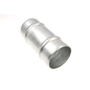 Doppelschlauchtülle verzinkt  Ø100mmbeidseitig mit Sicke