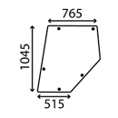 Türscheibe Oberteil für Traktor MASSEY FERGUSON - VF36168361 Nachbau