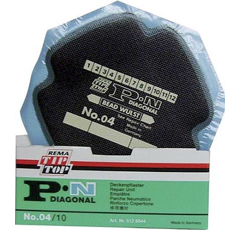 Emplâtre pour pneu à carcasse conventionnelle PN04 ∅ 120 mm