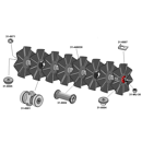 Train de disques assembles avec disques ondulés 16 x 2900 mm adaptable
