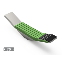Sabot de décompacteur avec plaquettes carbure, plaquettes arrière et rechargement QUIVOGNE VVR2070 SSDR adaptable
