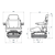 Siège tracteur à suspension pneumatique tissu 656 - 731 mm adaptable