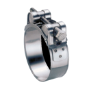 Collier tourillon 20 mm inox bande + vis