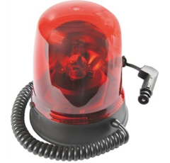 Rundumleuchte, H1, Lichtscheibenfarbe rot, Magnetbefestigung, Ø 155 mm, Höhe 182 mm, Spannung 12 V - 24 V