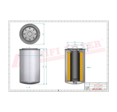 Filtre à huile adaptable HIFI FILTER SO10060