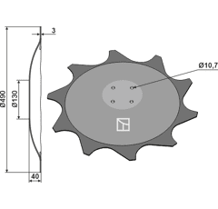 Pflanzenschutzscheibe - links - 0219010004 | Hatzenbichler - Nachbau
