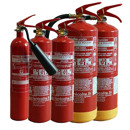 Pack de 5 extincteurs incendie ABC et CO2 | GENERIQUE