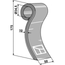 Fléau 175 x 50 x 10 mm pour broyeur AGROMEC 8210392 adaptable