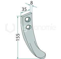 Soc pour semoir MARSK STIG 01010163 adaptable