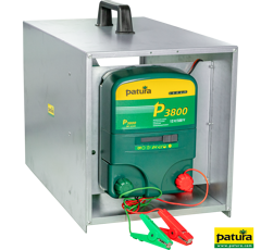 Boîtier de transport ouvert galvanisé pour électrificateurs - PATURA