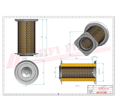 Filtre à air primaire adaptable HIFI FILTER SA16529