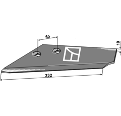 Aileron gauche 871.12.14-2 adaptable - BlackSteel©
