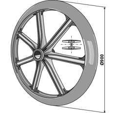 Packerring Ø 900 x 150 mm Nachbau  