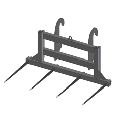Pic bottes frontal Ø 45 mm pour type d'attelage FARESIN adaptable