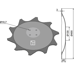 Pflanzenschutzscheibe - rechts - 0219010005 | Hatzenbichler - Nachbau