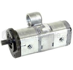 Pompe hydraulique double14 + 10 cm³ pour tracteur adaptable - REXROTH