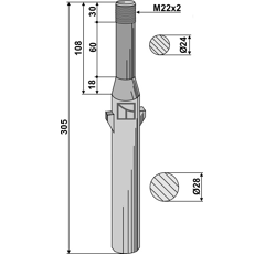 Dent herse AGRATOR 0122501 adaptable - BlackSteel©