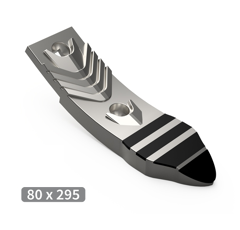 Pointe avec plaquettes carbure pour déchaumeur LEMKEN 3374441 adaptable