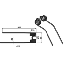 Dent droite de fenaison pour andaineur 41436 adaptable - BlackSteel©