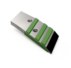 Pointe Gauche carbure et rechargement pour charrue OVERUM 85143 adaptable