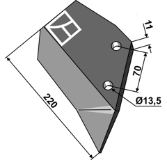 Ersatzflügel - rechts - 76267 | Dal-Bo - Nachbau