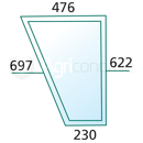 Vitre porte gauche de machine agricole JOHN DEERE AL25760 adaptable