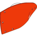 Streichblech-Hinterteil links für Pflug NIEMEYER 200053 Nachbau