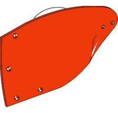 Versoir gauche pour charrue NIEMEYER 200053 adaptable - BlackSteel©