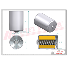 Filtre hydraulique adaptable HIFI FILTER SH56377