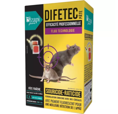 Souricide raticide grand public difetec pâte 10 x 15 g - ZAPI