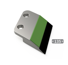 Bord d'attaque Gauche 2 trous carbure et rechargement AGRISEM 28132 adaptable