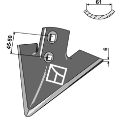 Gänsefußschar - Kongskilde - Nachbau