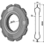 Rueda - dentada Ø 276 mm adaptable