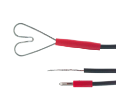 Zaunanschlusskabel Super schwarz Herz/Stecker