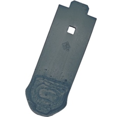 Pointe de soc 235 mm pour cultivateur LEMKEN 3374387 adaptable