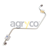 Tuyau d'injection pour téléscopique JCB 02/634143 adaptable