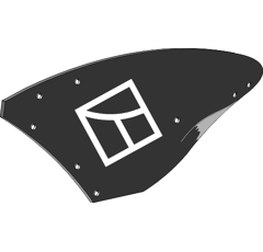 Versoir gauche pour charrue PÖTTINGER 930.77.030.0 adaptable - Blacksteel©