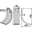 Fräsmesser Rechts 160 x 60 Tortella TOR06R Nachbau