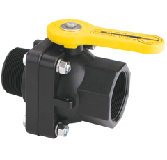 Vanne polypropylène 2 voies 2"F / 2"M BANJO