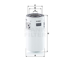 MANN  Ölfiltereinsatz W9352