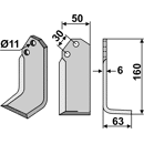 Fräsmesser Rechts 160 x 50 CAB Nachbau