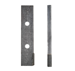 Couteau 2 trous avec plaquettes carbure pour épandeur LE BOULCH adaptable