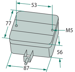 Feu de recul tracteur HERTH & BUSS 87 x 77 x 56 mm adaptable