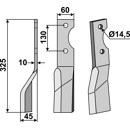 Fräsmesser - links ALP01L Alpego by Muzzi