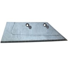 Soc carbure Droit à pointe boulonnée 18" pour charrue LEMKEN 3352030 adaptable - BlackSteel©