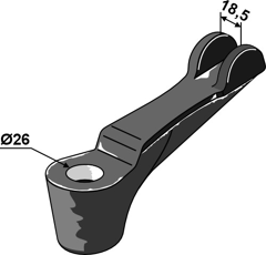 Halmschutz rechts für KVERNELAND KW5516 Nachbau  