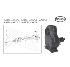 Pompe pulvérisateur 900L/min Arbre nu - AA10PL | RENSON