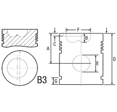Piston pour tracteur JOHN DEERE AR77762 adaptable