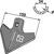 Soc large 150 x 150 mm pour cultivateur adaptable